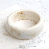 Cream Resin Cuff Bangle