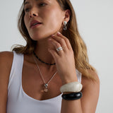 Lumi Cream Resin Bangle
