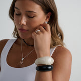 Lumi Cream Resin Bangle
