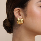 Carmel Puff Earrings