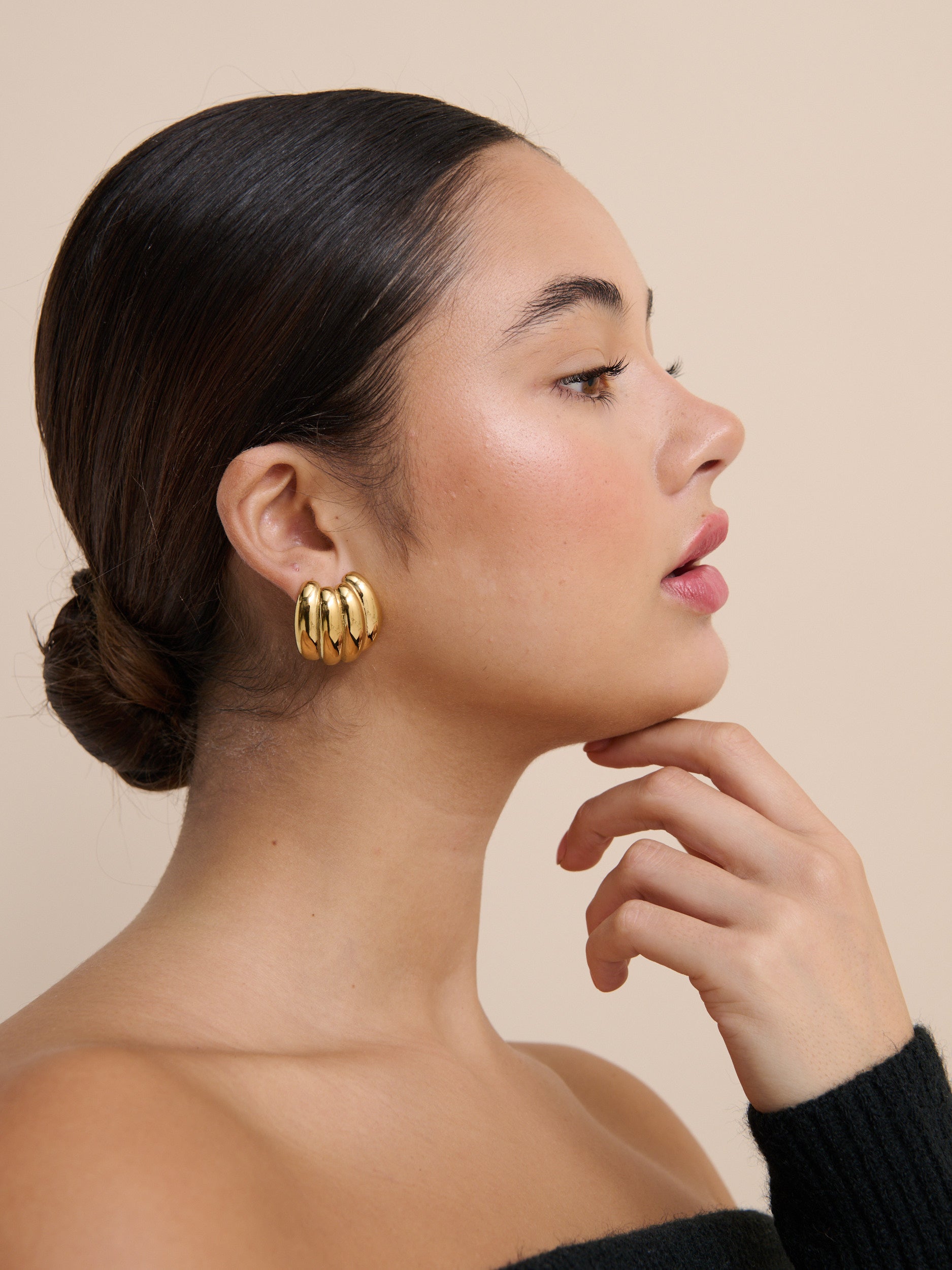 Carmel Puff Earrings