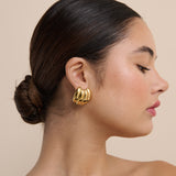Carmel Puff Earrings