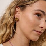 Mini Carmel Puff Earrings