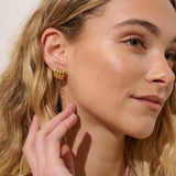 Mini Carmel Puff Earrings