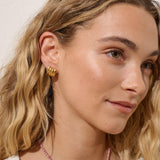 Mini Carmel Puff Earrings