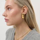 Square Bar Statement Earrings
