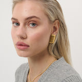 Square Bar Statement Earrings