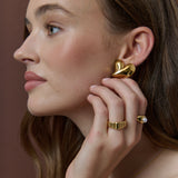 Jessie Heart Statement Earrings