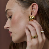 Jessie Heart Statement Earrings