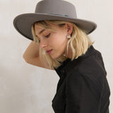 Jenni Velvet Trim Boater Hat