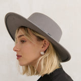 Jenni Velvet Trim Boater Hat