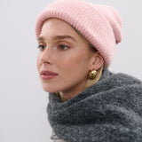 [Sale] Solid Colour Plain Knit Beanie (4colours)