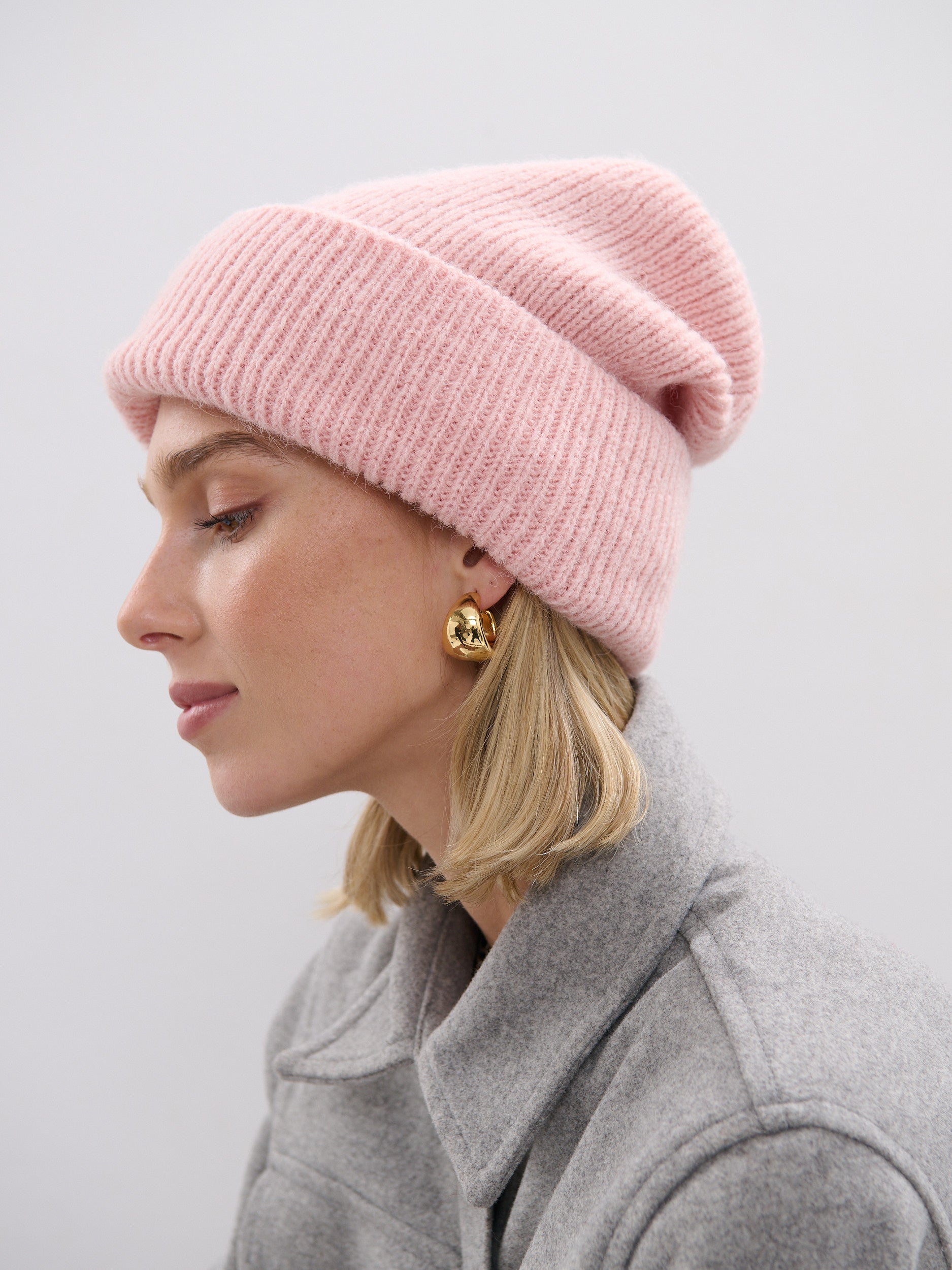 [Sale] Solid Colour Plain Knit Beanie (4colours)