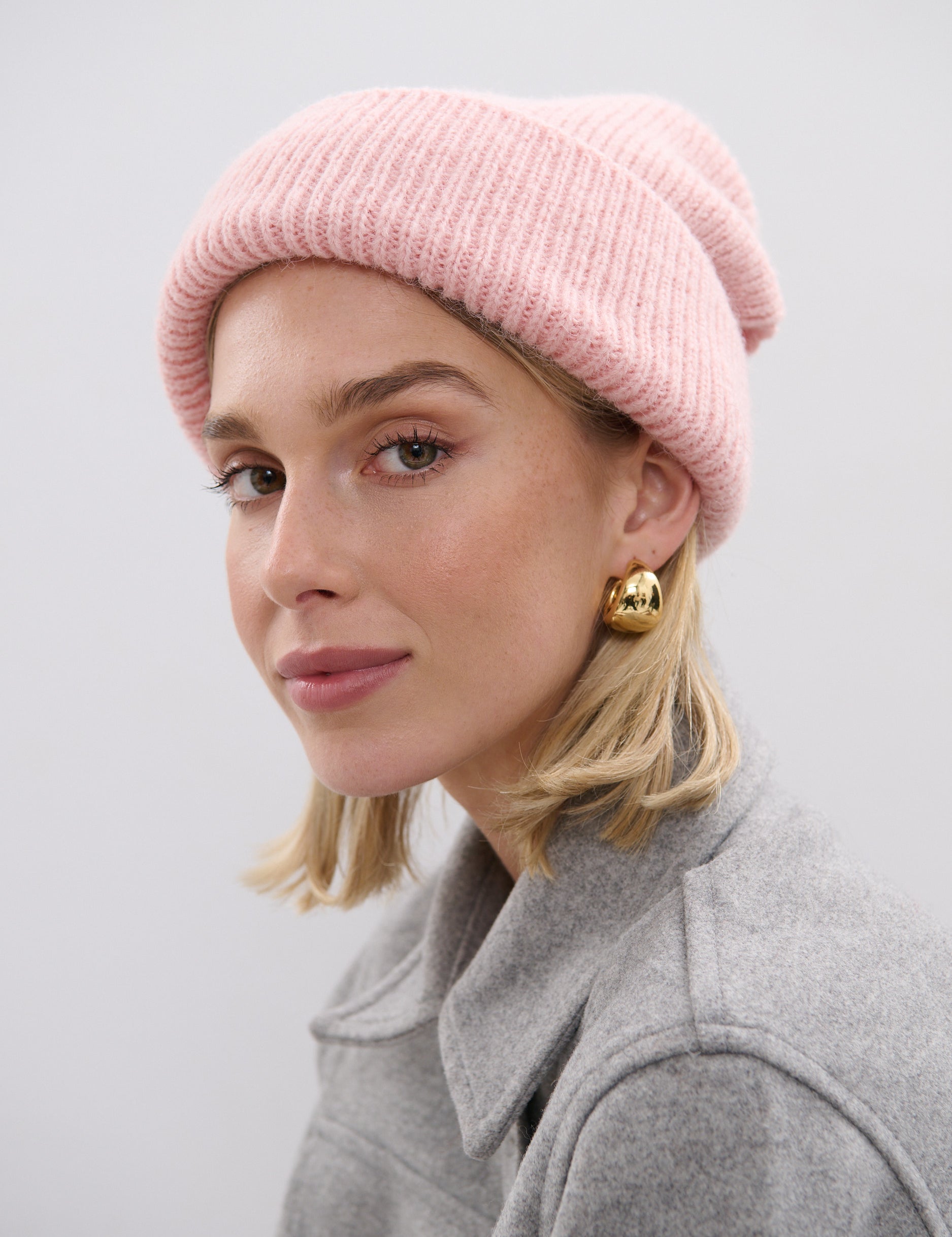 [Sale] Solid Colour Plain Knit Beanie (4colours)