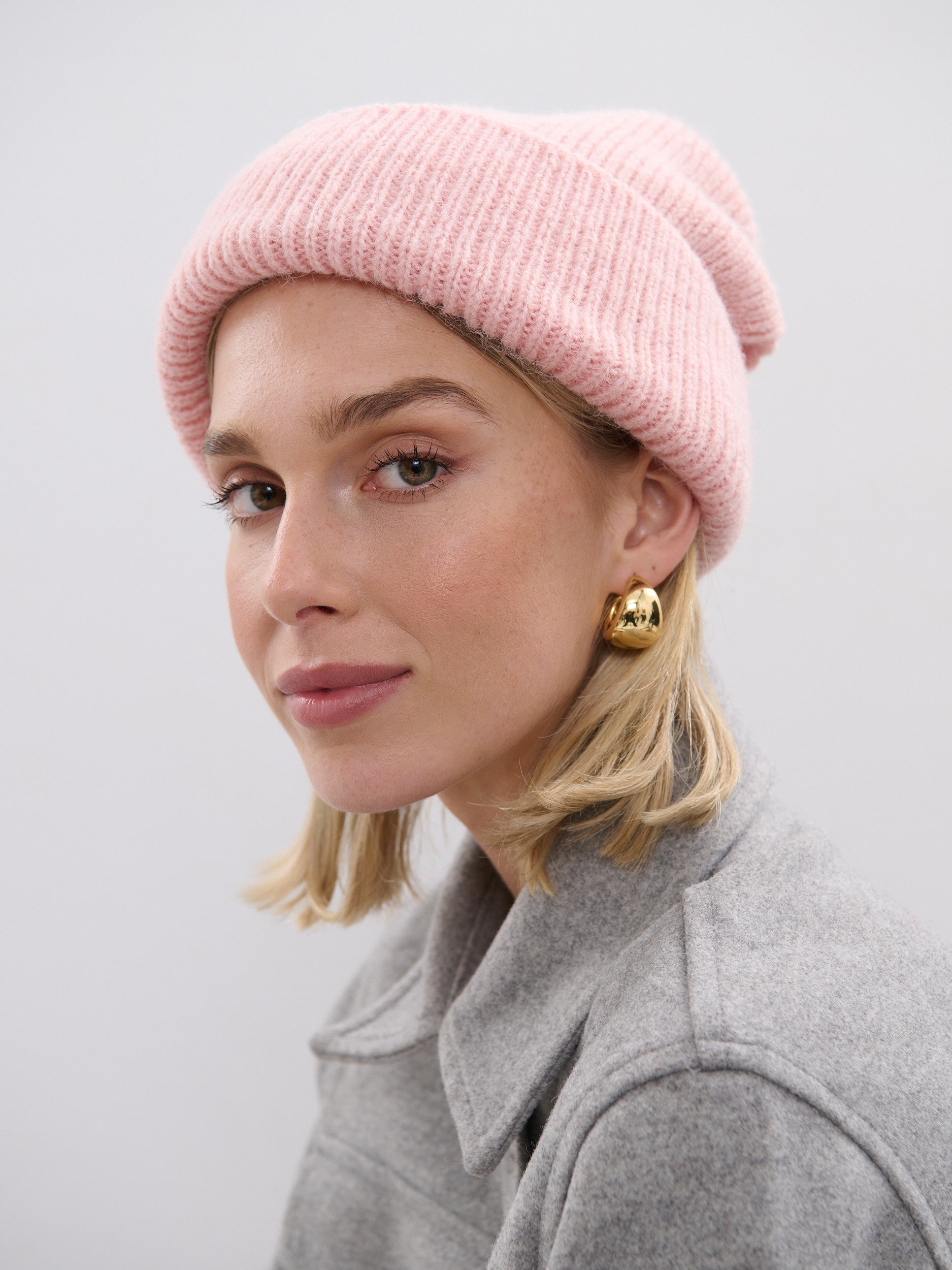 [Sale] Solid Colour Plain Knit Beanie (4colours)