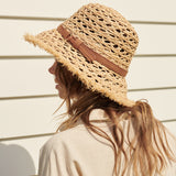 Derby Frayed Summer Straw Hat