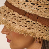 Derby Frayed Summer Straw Hat