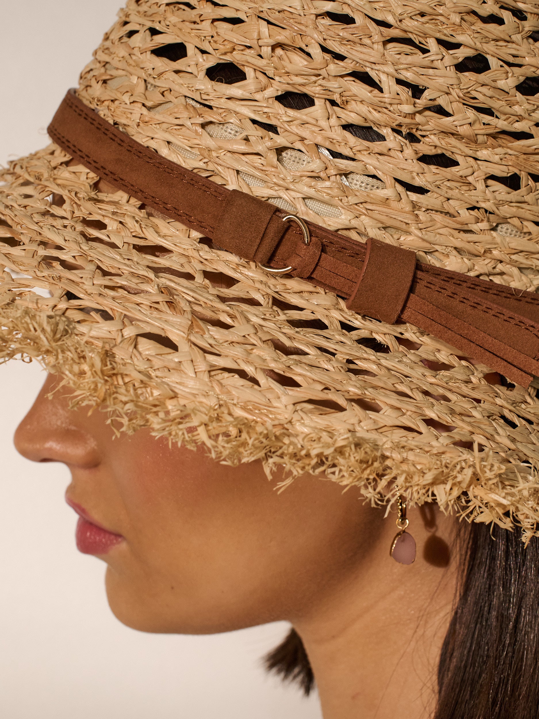 Derby Frayed Summer Straw Hat