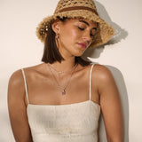 Derby Frayed Summer Straw Hat