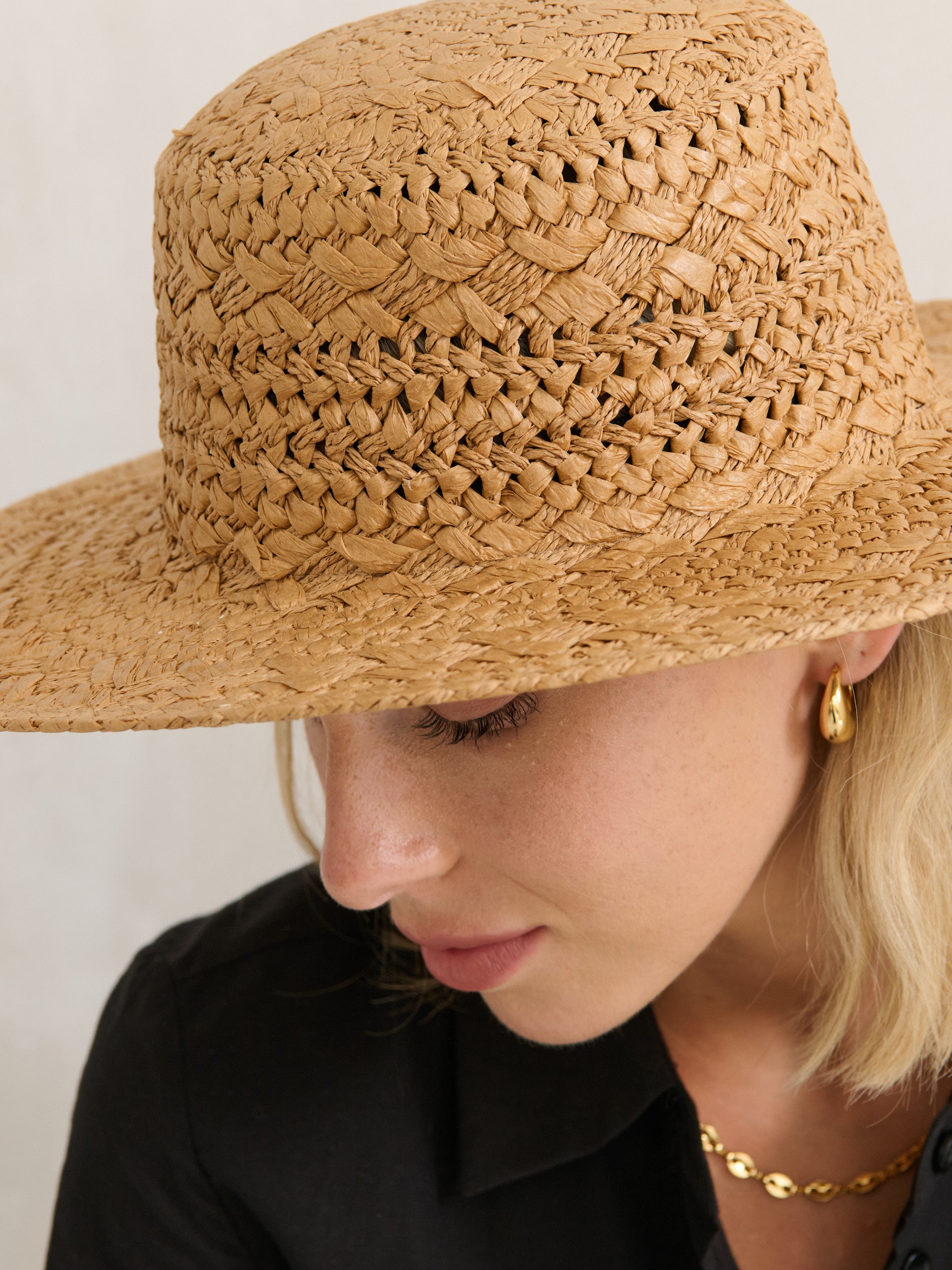 Joyce Straw Hat in Tan