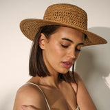 Joyce Straw Hat in Tan