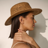 Joyce Straw Hat in Tan