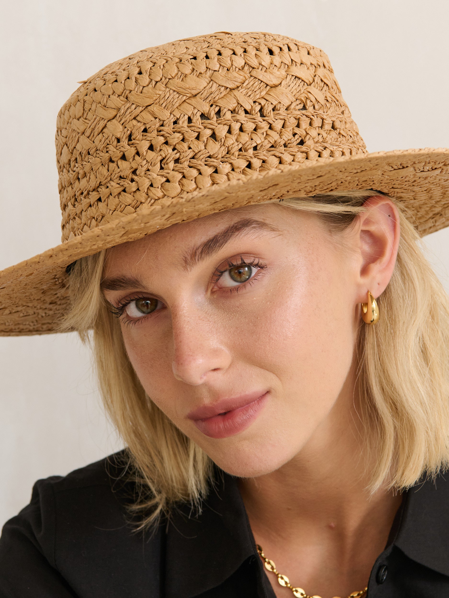 Joyce Straw Hat in Tan