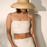 Wide Brim Straw Bucket Hat