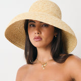 Wide Brim Straw Bucket Hat