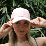 Pink Cotton Baseball Cap