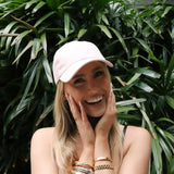 Pink Cotton Baseball Cap