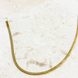 14K Gold Plated 3mm Snake Chain Necklace