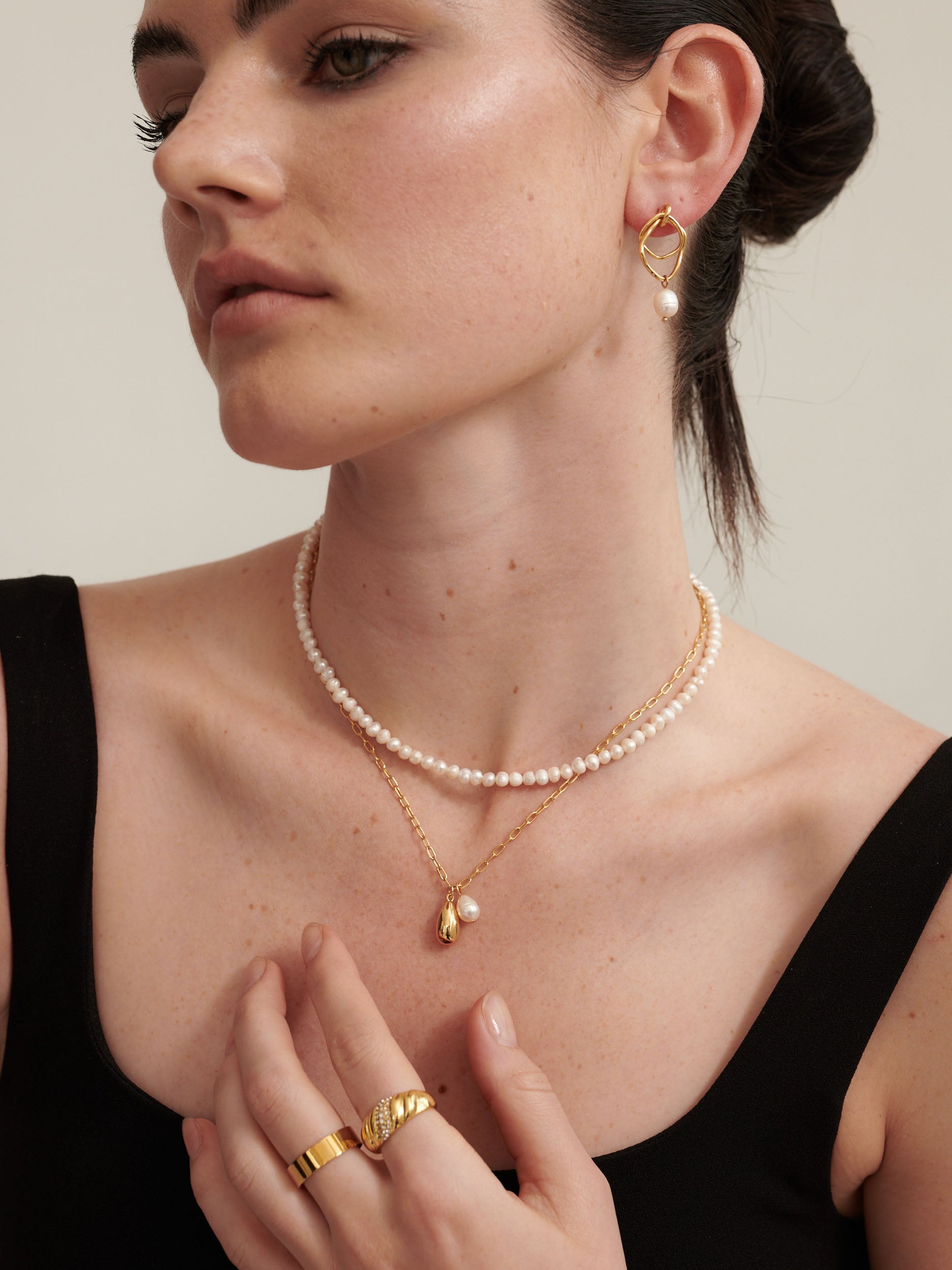 Freshwater Pearl Gold Plated Choker