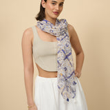 Abstract Print Lightweight Scarf