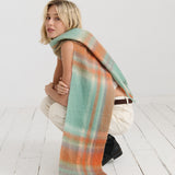 Samantha Pastel Plaid Fluffy Scarf