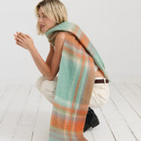 Samantha Pastel Plaid Fluffy Scarf