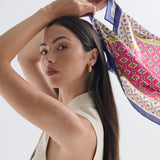 Spade Flower Print Bandana