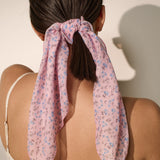 Pink Daisy Print Bandana