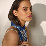 Ocean Blue Print Bandana