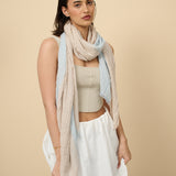 Two Tone Cotton Lightweight Scarf