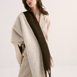 Betty Wool Brown Fluffy Scarf