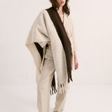 Betty Wool Brown Fluffy Scarf