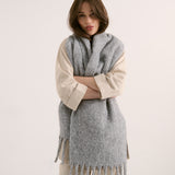 Grey Betty Fluffy Scarf