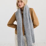 Grey Betty Fluffy Scarf