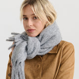Grey Betty Fluffy Scarf