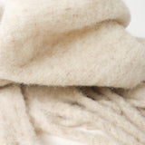 Oatmeal Betty Fluffy Scarf