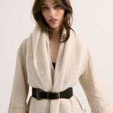 Oatmeal Betty Fluffy Scarf