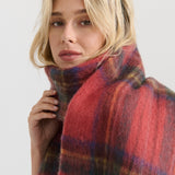 Vivian Checkered Fluffy Scarf