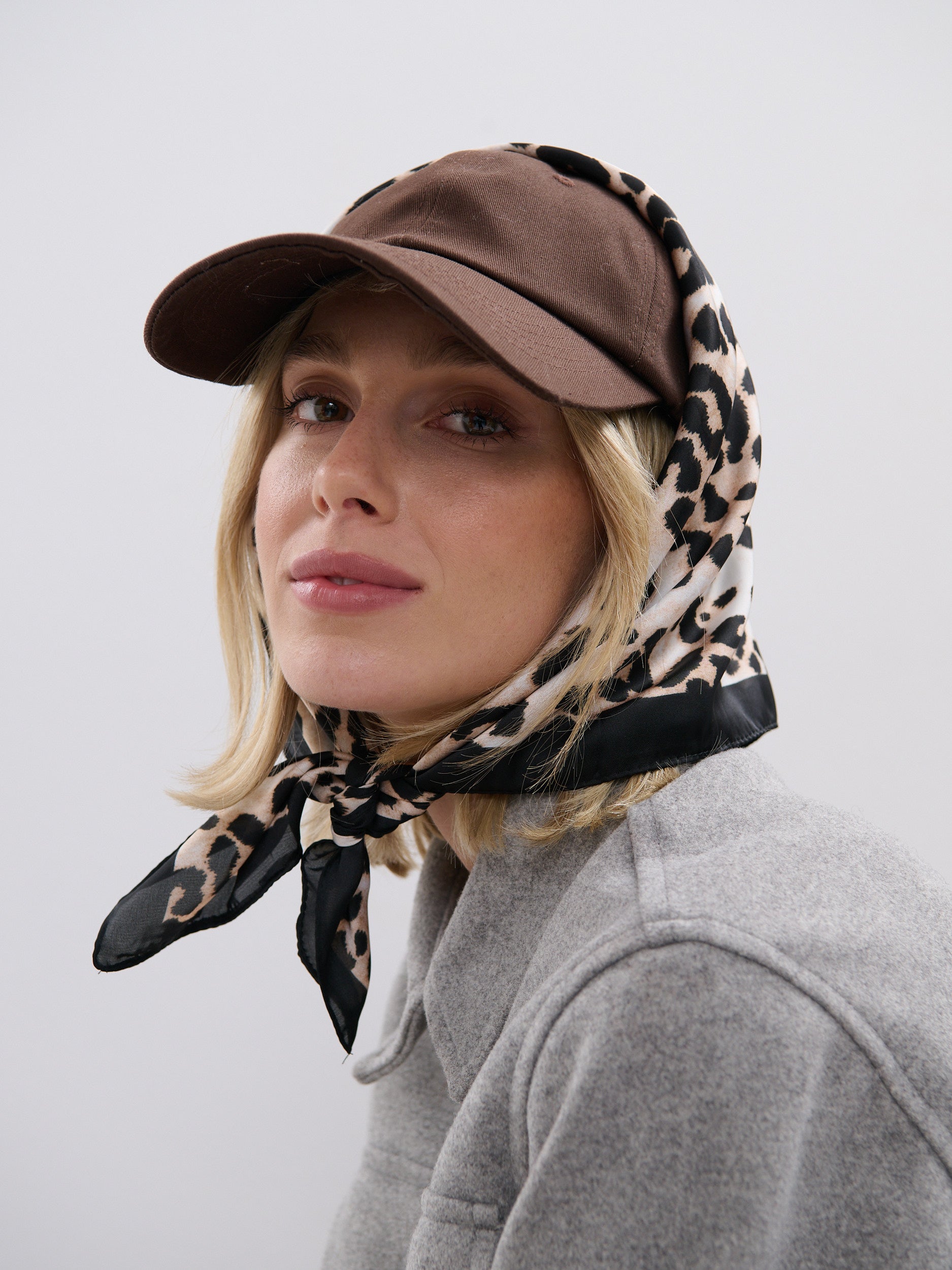 Leopard Patterned Lightweight Scarf