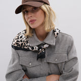 Leopard Patterned Lightweight Scarf